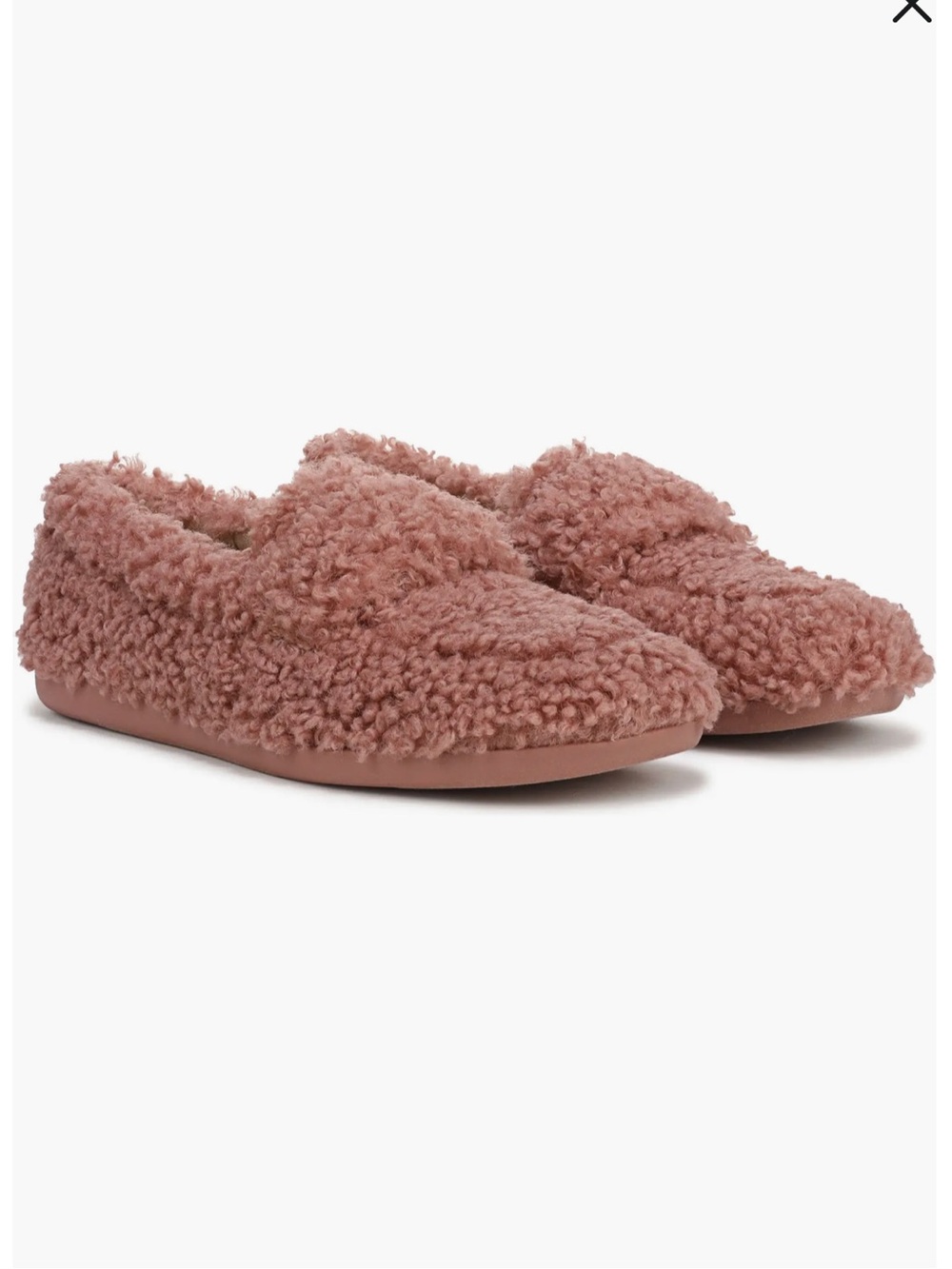 Seychelles Plush Sherpa Slip-On Slippers in Rosewood